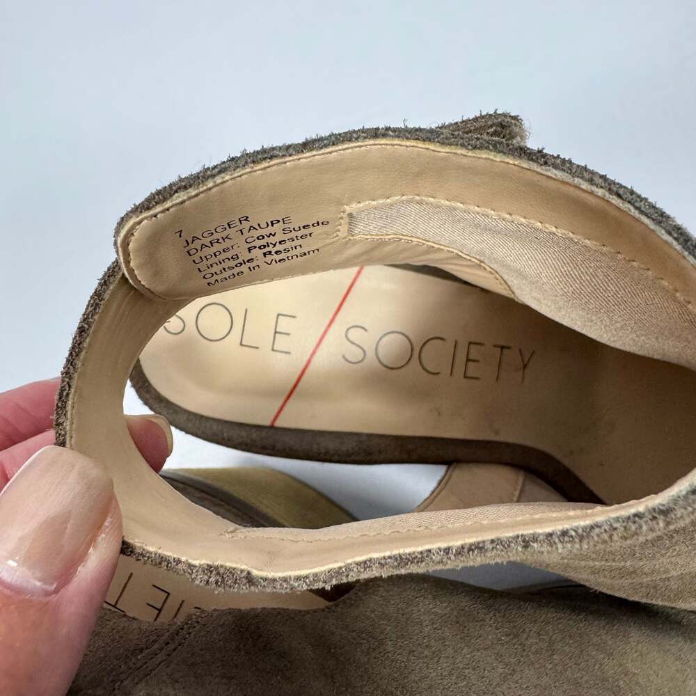 Sole Society Ferris Peep Toe Cutout Bootie Size 7 - Picture 4 of 5